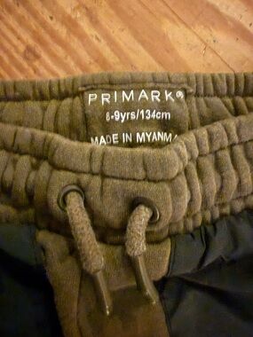 Primark Kids Olive Green Drawstring Waist Pants